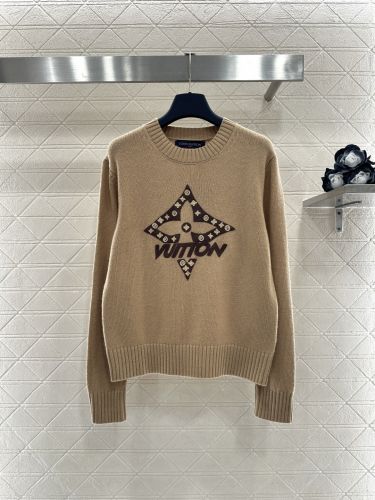 定番 合わせやすい クルーネック ルイ・ヴィトン セーター コピー ベージュ