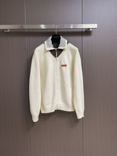 ジップド インターシャ トラックトップ ルイ・ヴィトン ニット コピー メンズ