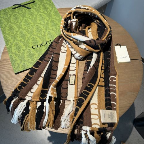 グッチ スカーフ コピー ユニセックス GUCCI ストライプ マフラー 