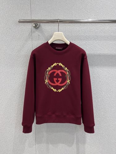 プリント コットンフリース スウェットシャツ グッチ Tシャツ 偽物 ボルドー