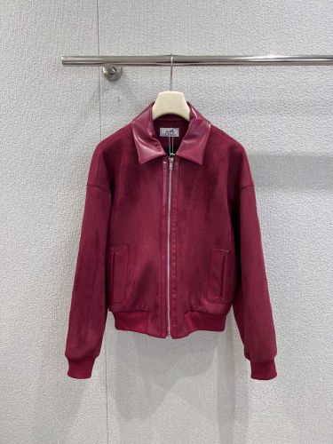 洗練された カジュアル エルメス ジャケット コピー レディース ブルゾン ボルドー