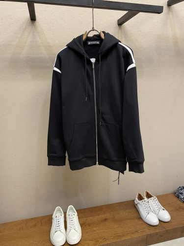 ストリート カジュアル ジップアップパーカー マスターマインド・ジャパン パーカー 偽物 ブラック
