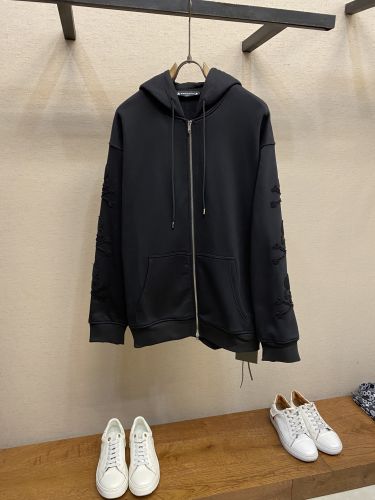 カジュアル ダブルジップ フーディー マスターマインド・ジャパン パーカー 偽物 ブラック