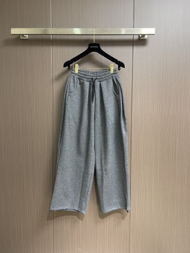 シンプル ロゴ カジュアル スウェットパンツ バレンシアガ パンツ 偽物 グレー