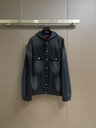 ハイブリッド デニムジャケット バレンシアガ ジャケット 偽物 切り替え