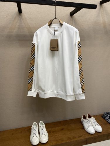 スタイリッシュ コットン スウェットシャツ バーバリー Tシャツ 偽物 ホワイト