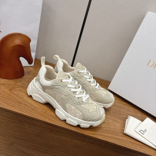 人気 スタイリッシュ クリスチャン・ディオール Dior Vibe スニーカー スーパーコピー ベージュ
