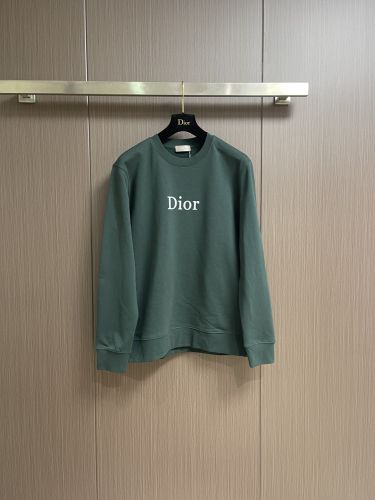 シンプル 洗練された ロゴ コットン スウェットシャツ クリスチャン・ディオール Tシャツ コピー グリーン