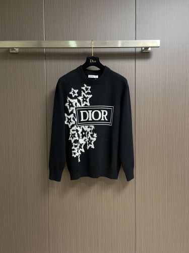 DIOR スター クルーネック プルオーバー クリスチャン・ディオール セーター コピー ブラック