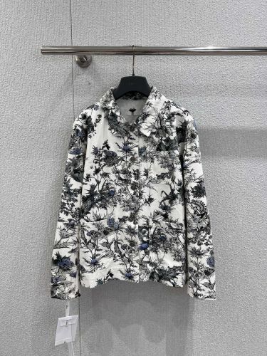 フローラルプリント コットン ジャケット クリスチャン・ディオール 偽物