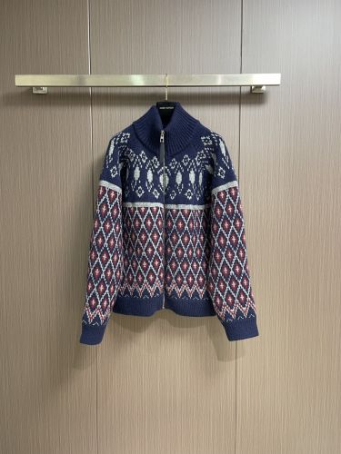 フェアアイル ジップアップ カーディガン ロエベ ニット スーパーコピー