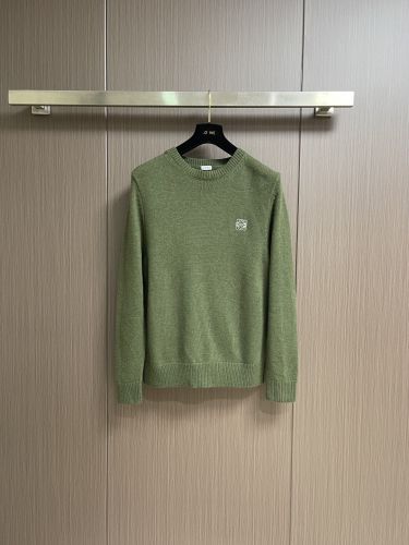 シンプル 合わせやすい アナグラム クルーネック ロエベ セーター 偽物 グリーン