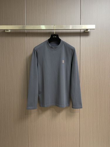 シンプル 洗練された コットン 長袖Tシャツ ロエベ Tシャツ 偽物 グレー