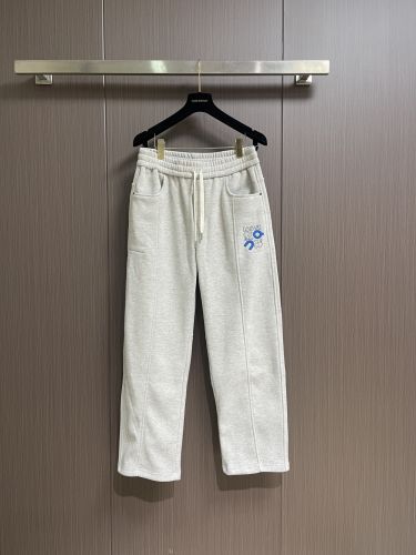 カジュアル スウェットパンツ ロエベ パンツ 偽物 ロングパンツ ライトグレー