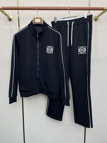 人気 アナグラム トラックジャケット＆パンツ セットアップ ロエベ  偽物 ブラック