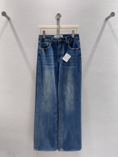 ベーシック 合わせやすい ストレート デニムパンツ ロエベ ジーンズ コピー 