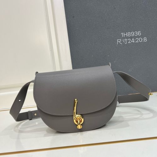 カジュアル バーバリー スモール ブライドルバッグ コピー ショルダーバッグ グレー