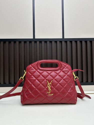 人気 エレガント YSL イヴ・サンローラン バッグ コピー ハンドバッグ レッド