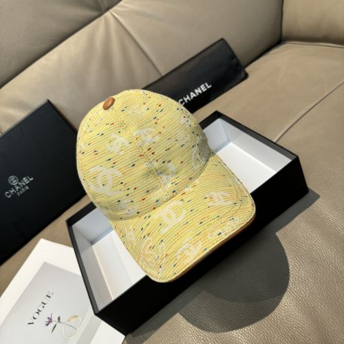 CCロゴ ツイード ベースボールキャップ シャネル キャップ コピー イエロー