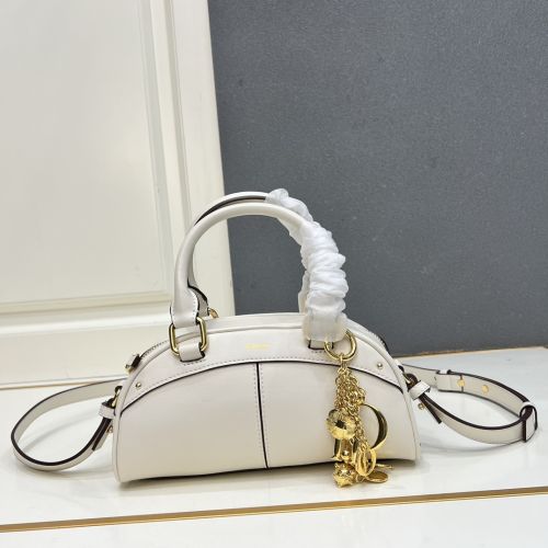 洗練された クロエ バッグ スーパーコピー CHLOÉスモールボウリングバッグ ホワイト