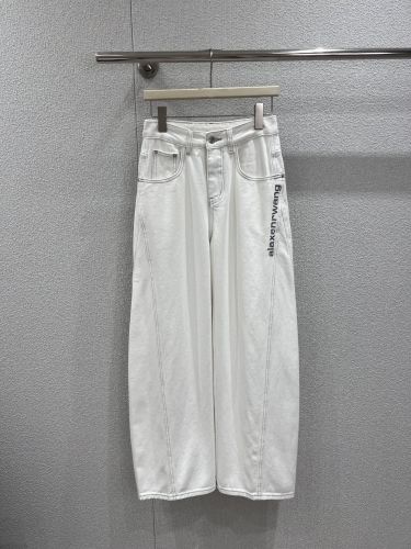 おしゃれ アレキサンダーワング ジーンズ 偽物 バレルレッグ デニムパンツ