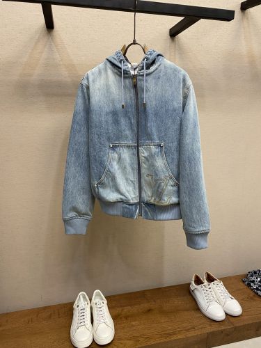 フーデッド ワークウェア デニムブルゾン ルイ・ヴィトン ジャケット コピー 