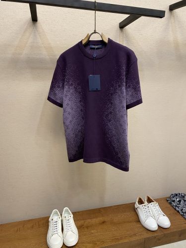 モノグラム ジャカード ショートスリーブクルーネック ルイ・ヴィトン Tシャツ コピー