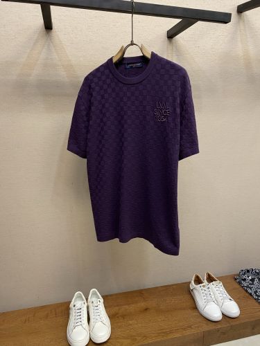 ダミエジャカード ショートスリーブクルーネック ルイ・ヴィトン Tシャツ コピー