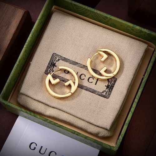 上品 洗練された GUCCI グッチ インターロッキングG フープピアス 偽物