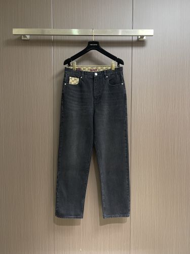 グッチ ジーンズ 偽物 合わせやすい GGキャンバス デニムパンツ ブラック