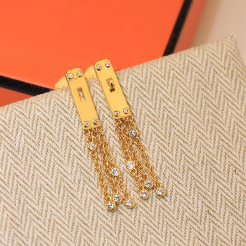 洗練された エルメス ケリー・ドロップ フリンジピアス 偽物 イヤリング