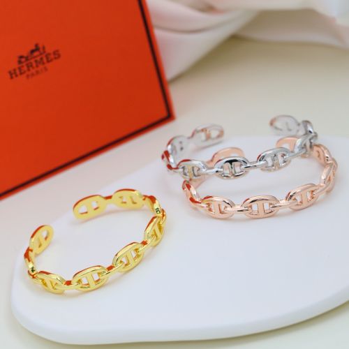 人気 洗練された シェーヌダンクル バングル エルメス ブレスレット 偽物 