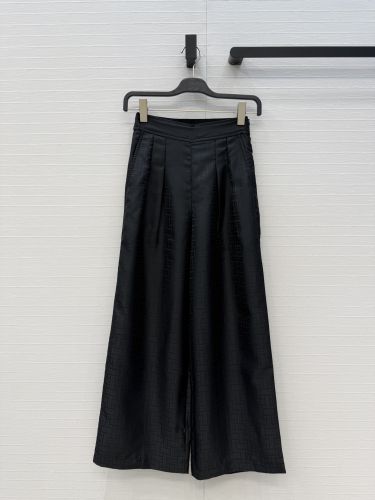 エレガント モザイク柄 ロングパンツ エルメス パンツ コピー ブラック