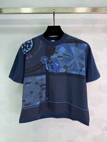 エレガント ツイルレーヌ 半袖セーター エルメス セーター コピー ネイビー