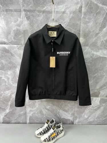 ロゴ入り 上品 洗練された ブルゾン バーバリー ジャケット 偽物 ブラック