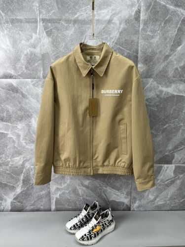 ロゴ入り 上品 洗練された ブルゾン バーバリー ジャケット 偽物 カーキ