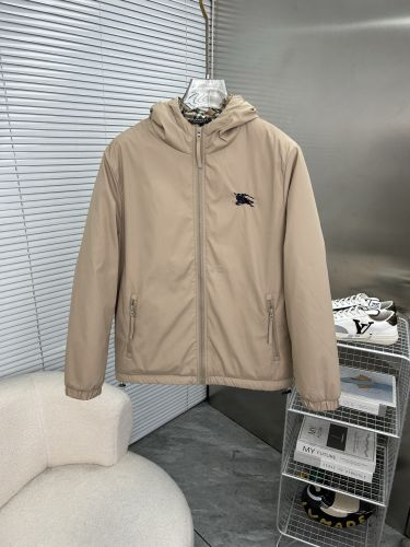 シンプル 洗練された バーバリー パンチングロゴ フーデッドジャケット 偽物 ベージュ
