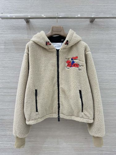 EKD ボアフーデッドジャケット バーバリー ジャケット 偽物 ユニセックス