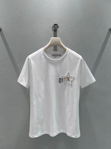 シンプル 洗練された コットン 半袖Tシャツ クリスチャン・ディオール Tシャツ コピー ホワイト