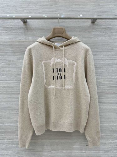 上品 カジュアル 刺繍入り ウール フーディー クリスチャン・ディオール ニット コピー