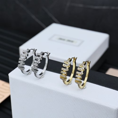 洗練された エレガント フープピアス ミュウミュウ イヤリング 偽物