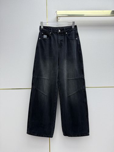 ロエベ ジーンズ コピー お洒落 合わせやすい ワイドデニムパンツ ロングパンツ