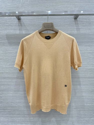 シンプル クルーネック 半袖ニット シャネル セーター コピー 