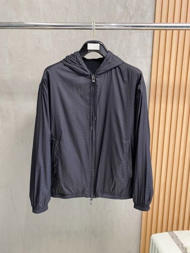 アルマーニ ジャケット 偽物 リバーシブル フーデッド ブルゾン