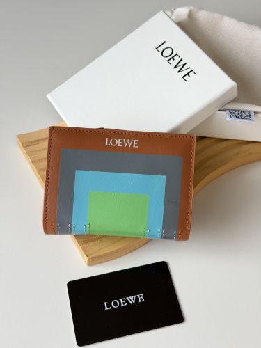 LOEWE x Albers 二つ折り財布 ロエベ 財布 スーパーコピー コンパクトウォレット 