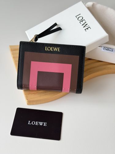 ロエベ 財布 スーパーコピー LOEWE x Albers 二つ折り財布 コンパクトウォレット