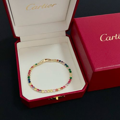 注目される カルティエ ブレスレット 偽物 マルチカラー テニスブレスレット