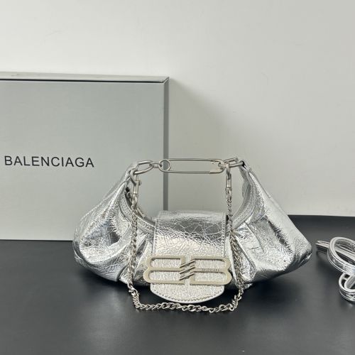 PAMELA ショルダーバッグ スモール バレンシアガ バッグ コピー シルバー