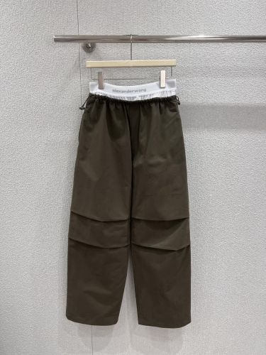アレキサンダーワング パンツ 偽物 レイヤード風 ロゴウエスト カーゴパンツ 
