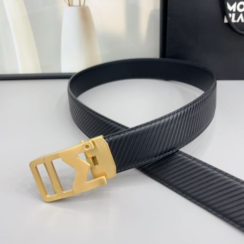 シンプル Mロゴ バックル レザーベルト モンブラン ベルト 偽物 合わせやすい